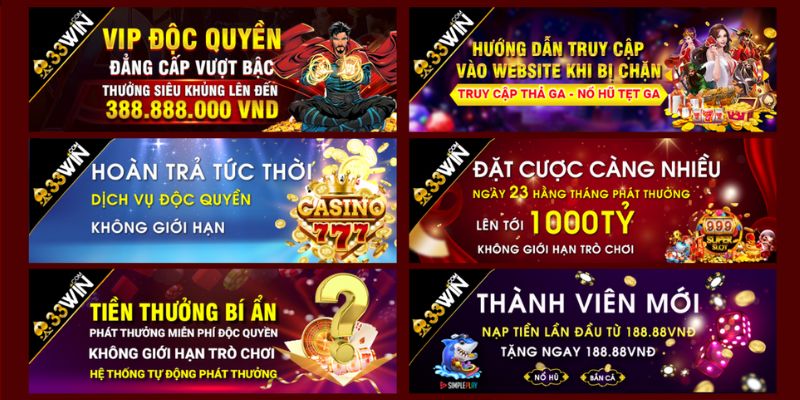 Khuyến mãi 33WIN1 tại sao thu hút người dùng?