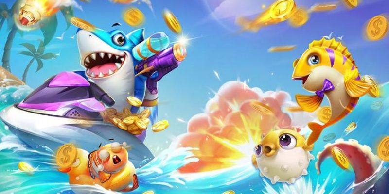 Sảnh bắn cá 33WIN sôi động, đa sắc